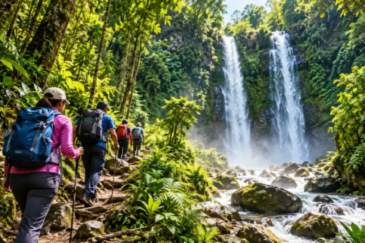 Jungle Trek di Taman Simalem Resort: Petualangan Menjelajahi Hutan Tropis dan Air Terjun Kembar