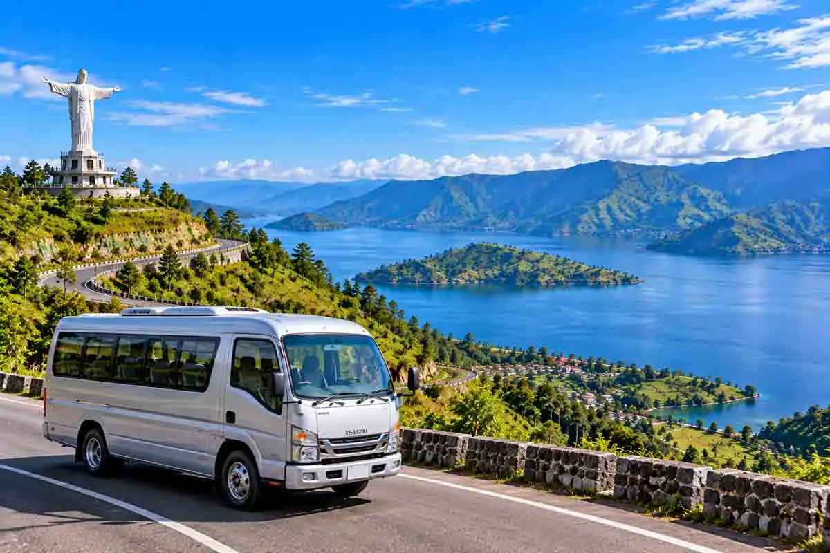 Efektivitas Micro Bus Isuzu Elf untuk Mengeksplorasi Danau Toba