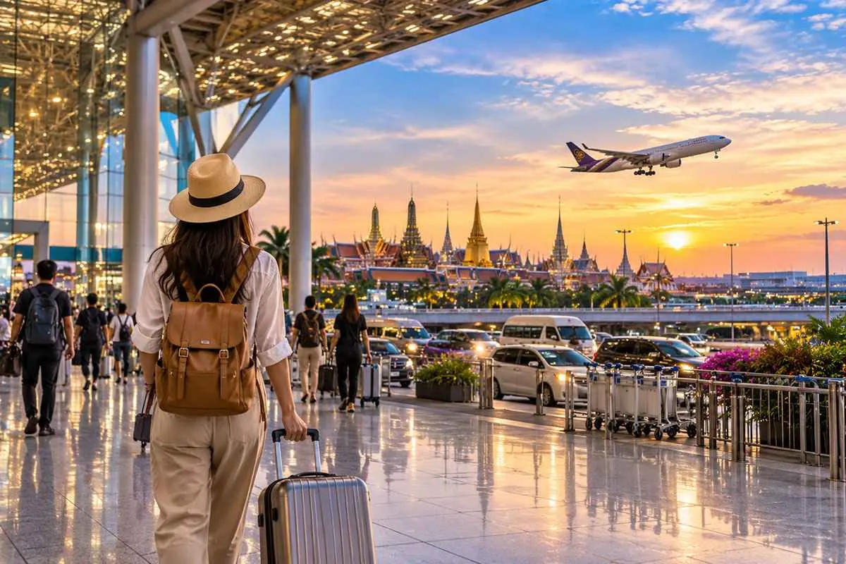 Tiba di Bangkok (no meals)